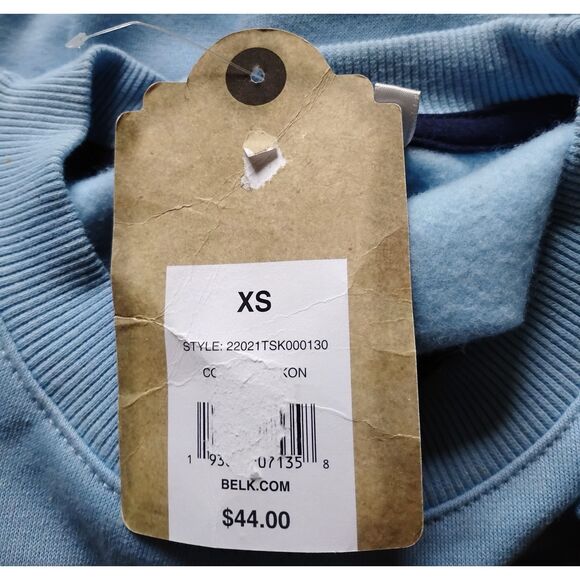 True Craft Women's Size XS 2020 Blue Sweatshirt - NWT - Picture 8 of 8